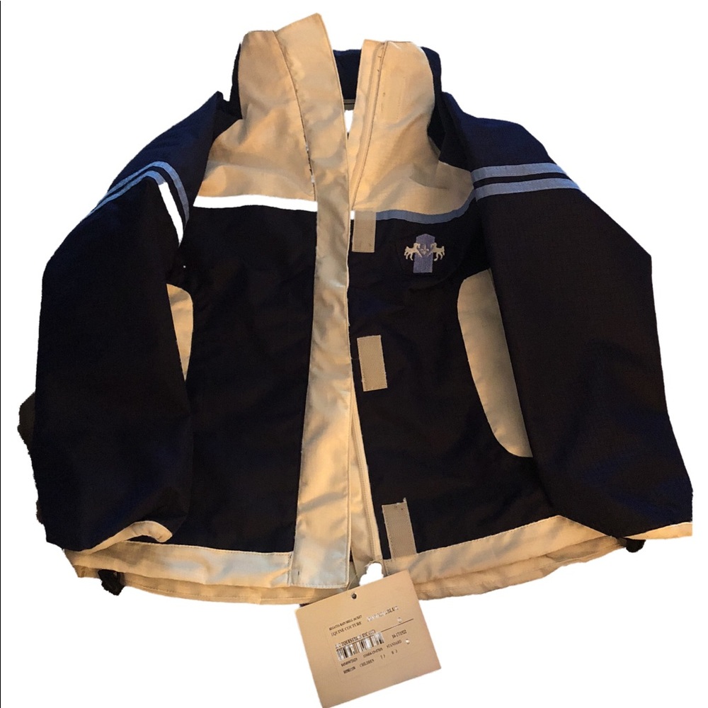NWT Equine Couture Kids rain jacket with hood